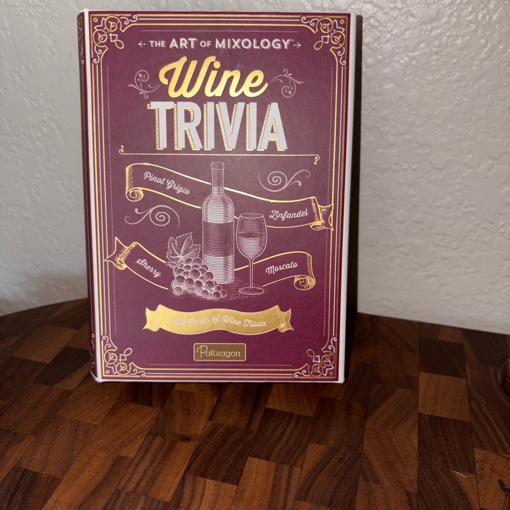 The Art of Mixology Wine Trivia Card Game – 100 Cards by Parragon